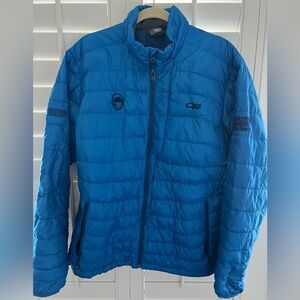 Outdoor Research Blue Puffer Jacket Lightweight Insulation
